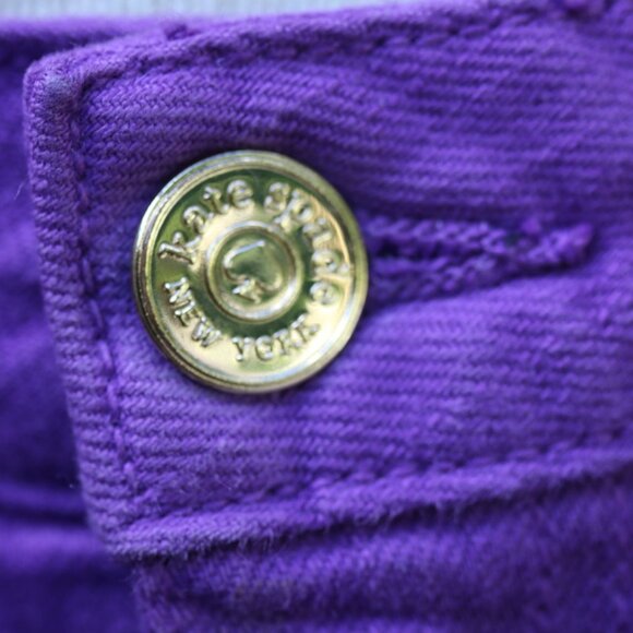 KATE SPADE New York Jeans 29 BROOME STREET PURPLE violet SKINNY Ankle denim pant - Picture 10 of 15